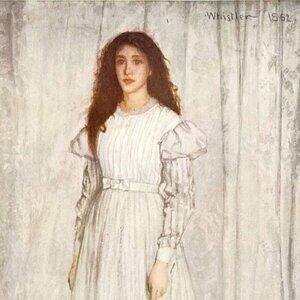 The White Girl Whistler Colorplate Art Print 1939 Antique LGADCP